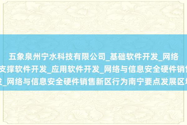 五象泉州宁水科技有限公司_基础软件开发_网络与信息安全软件开发_支撑软件开发_应用软件开发_网络与信息安全硬件销售新区行为南宁要点发展区域
